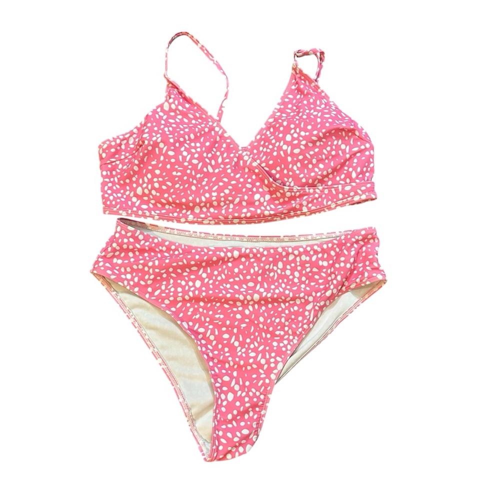 Pink Polkadot Bikini Swimsuit XL 🏐